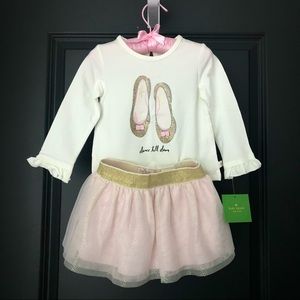 Kate Spade Ballet Skirt & Top Set